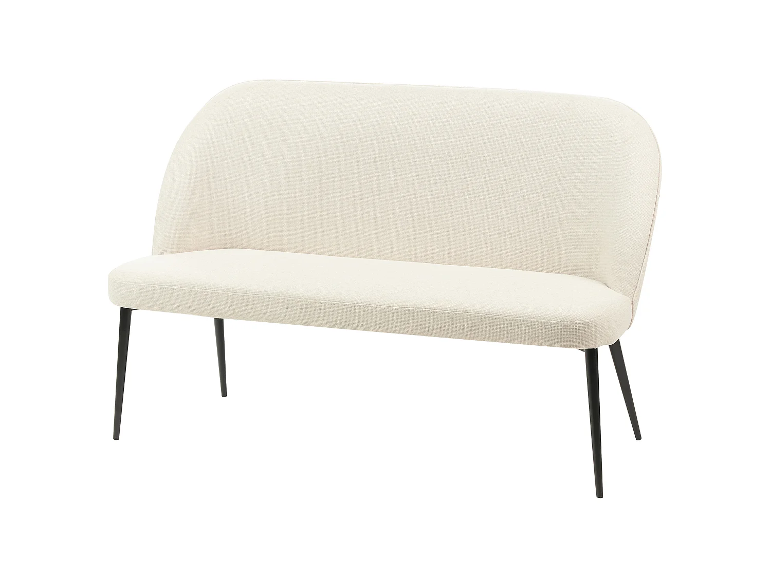 Banc rembourré OSBY Tissu Beige clair 2 places
