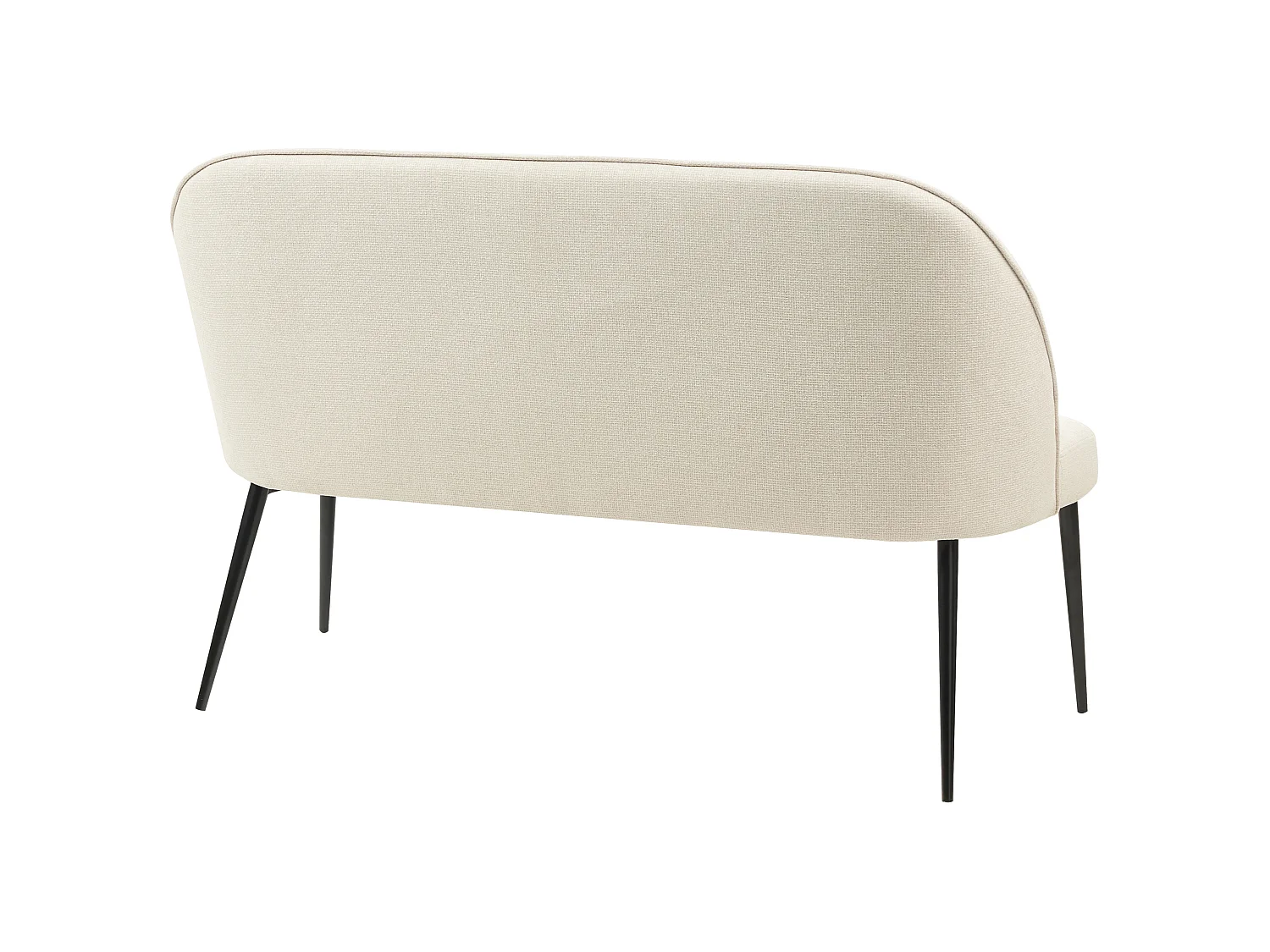 Banc rembourré OSBY Tissu Beige clair 2 places