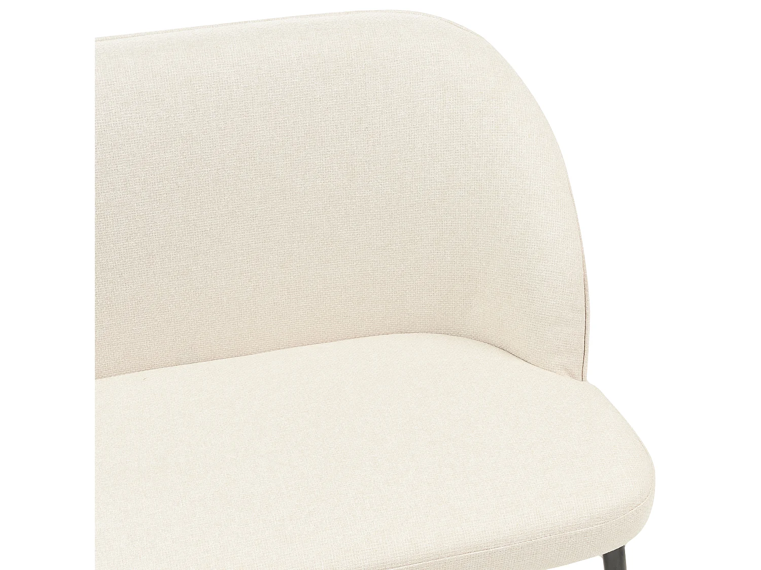 Banc rembourré OSBY Tissu Beige clair 2 places