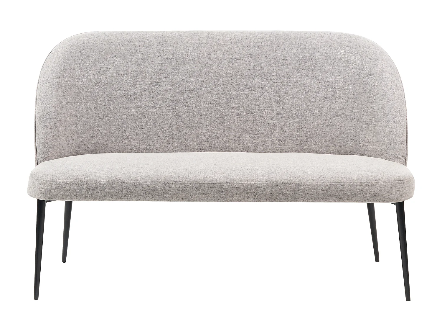 Banc rembourré 2 places OSBY Tissu Gris clair