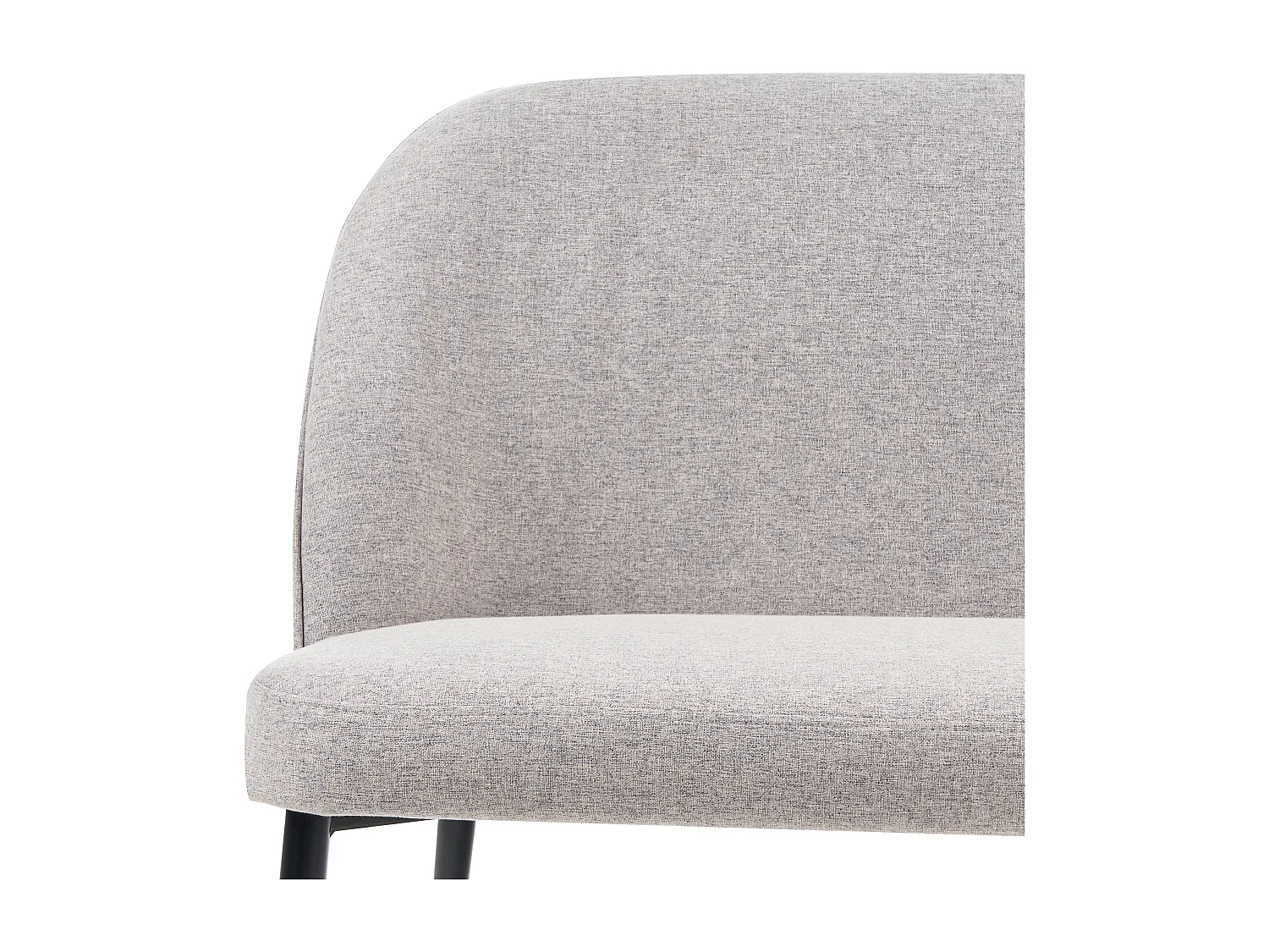 Banc rembourré 2 places OSBY Tissu Gris clair