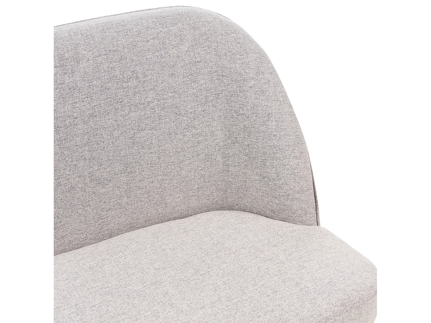 Banc rembourré OSBY Tissu Gris clair 2 places