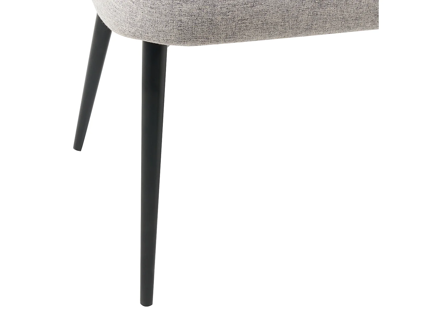 Banc rembourré OSBY Tissu Gris clair 2 places