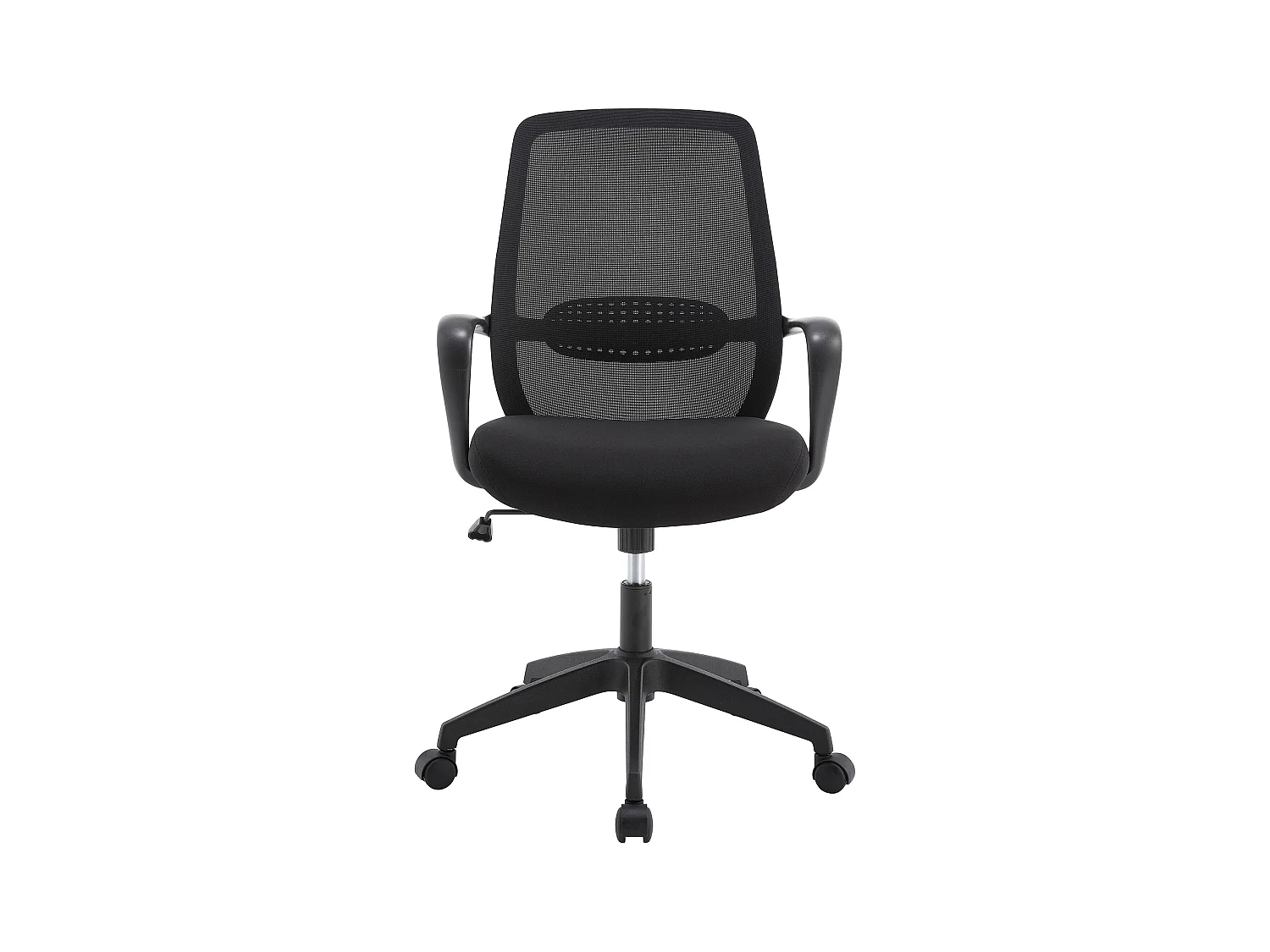 Chaise de bureau - Tissu - Noir - VATISTA
