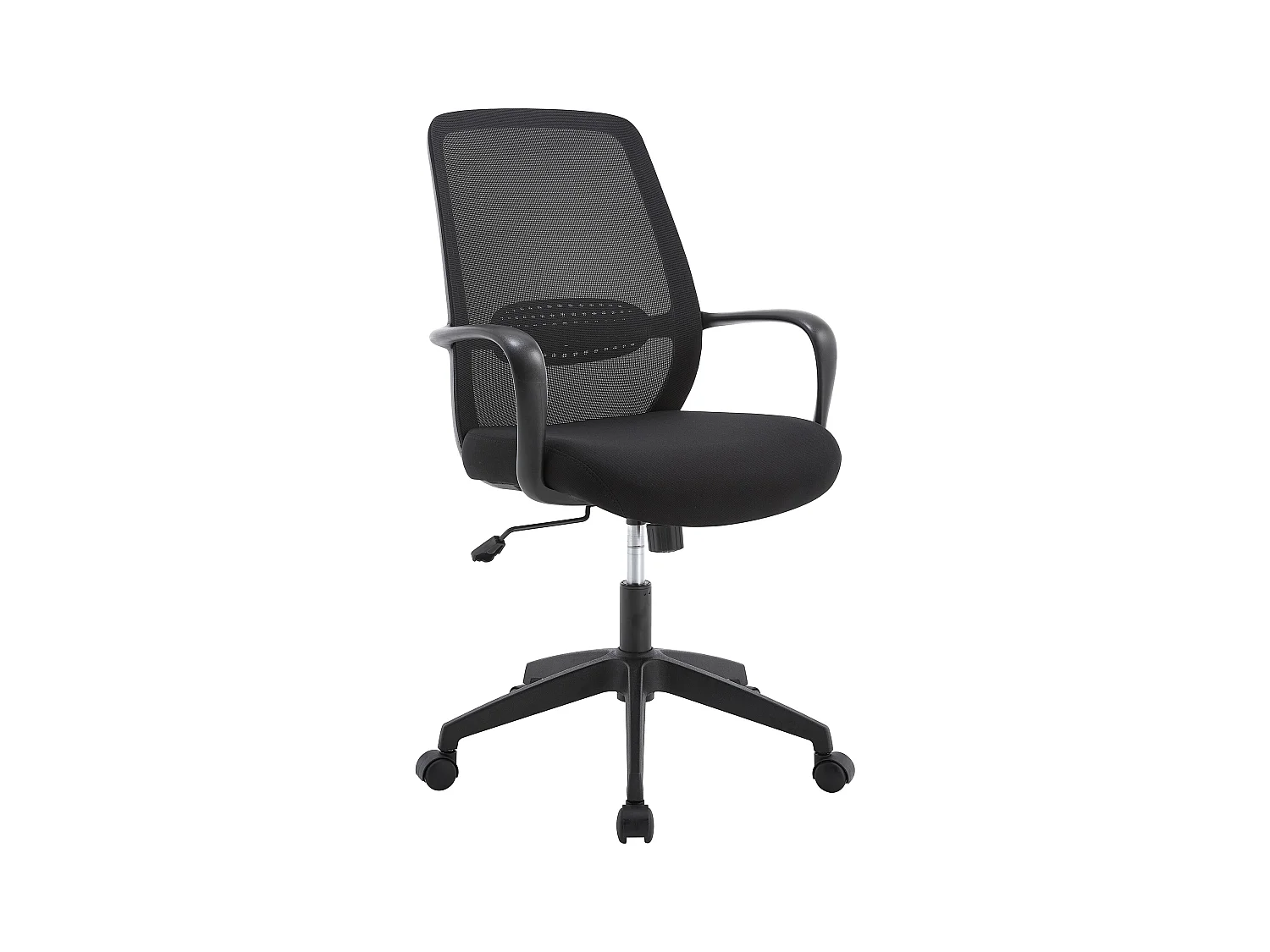 Chaise de bureau - Tissu - Noir - VATISTA