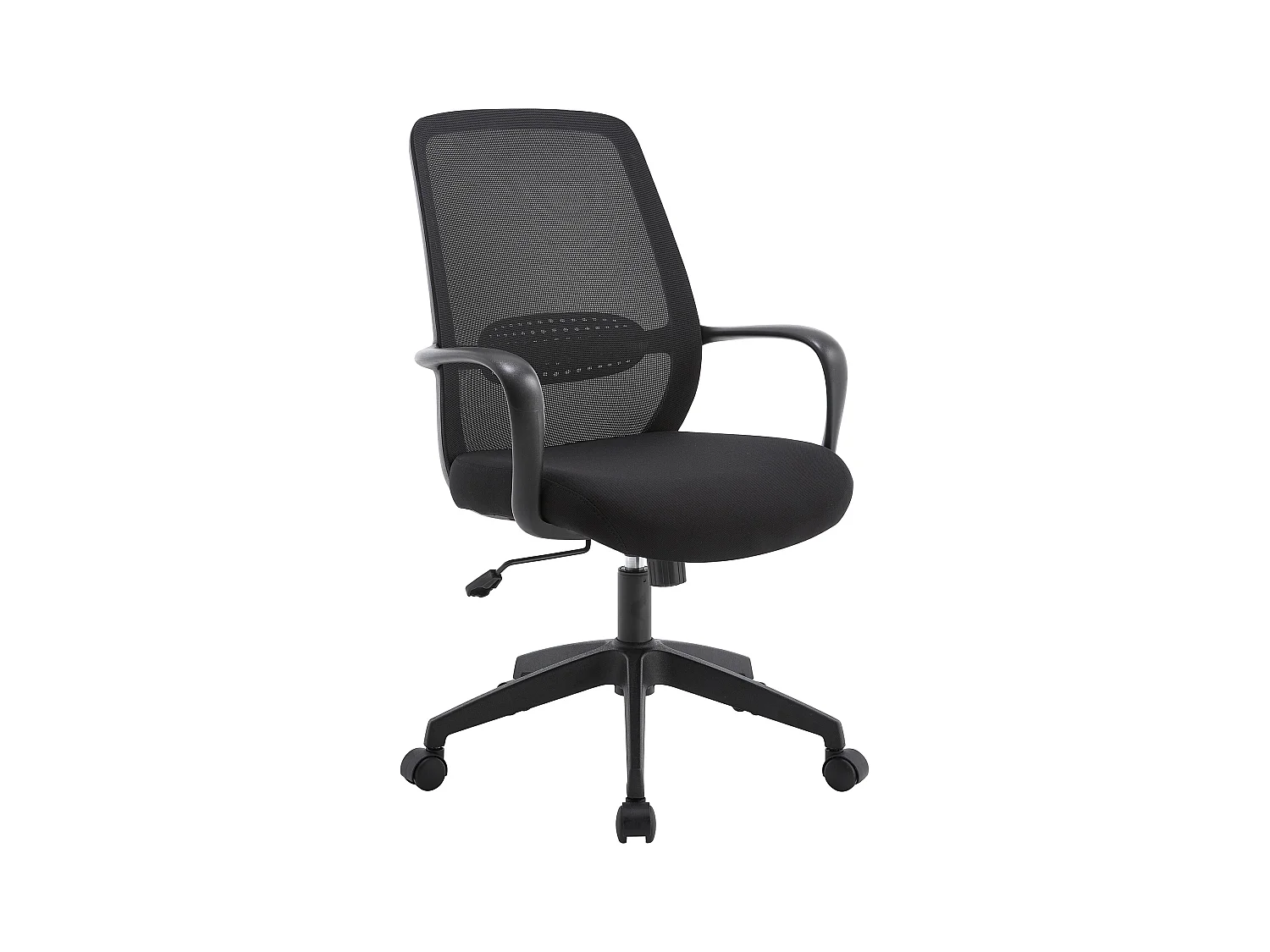Chaise de bureau - Tissu - Noir - VATISTA
