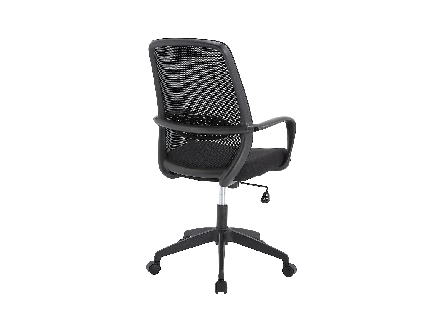 Chaise de bureau - Tissu - Noir - VATISTA