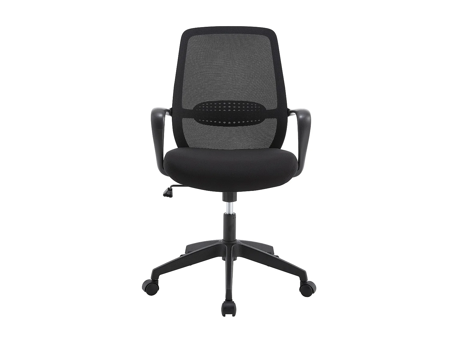 Kontorsstol svart textil - Svart - Svart - VATISTA