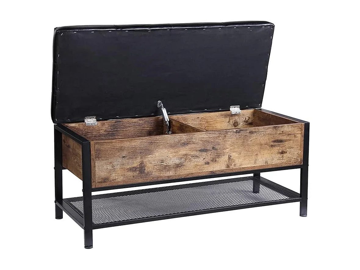 Schoenenbankje Nexus - Bruin - 100x35x45 cm