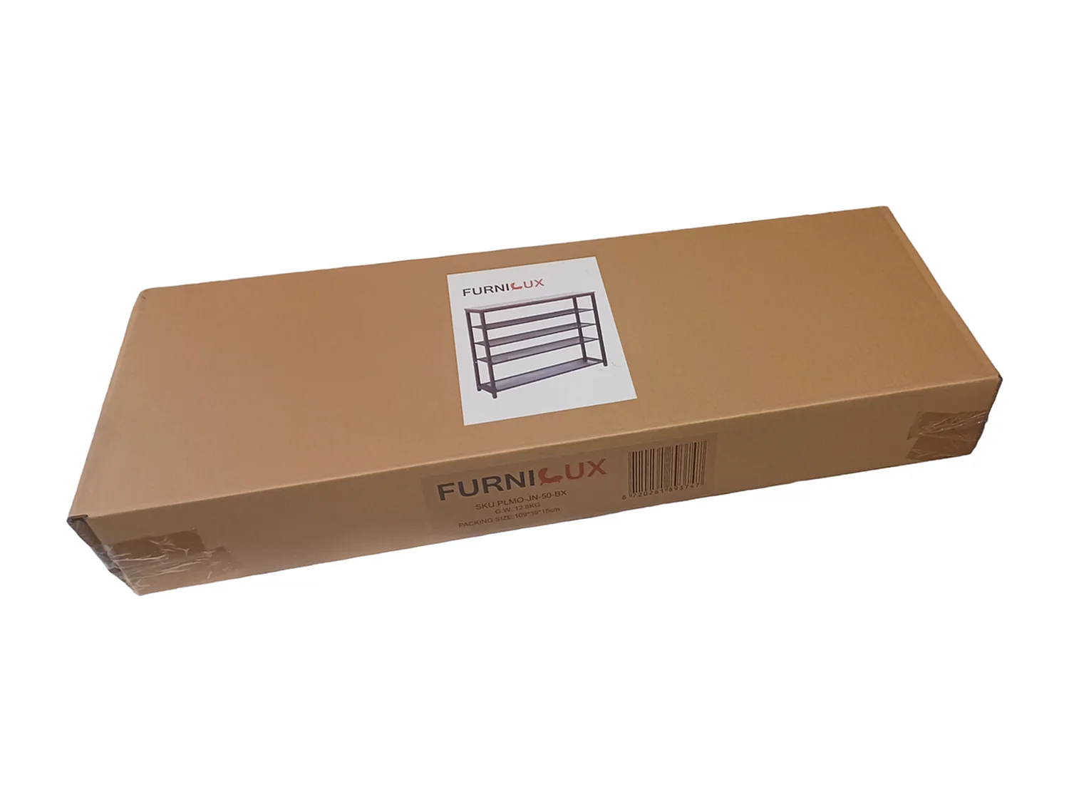 Schoenenrek Furnilux - Metaal en Hout - Industrieel Design - Bruin en Zwart