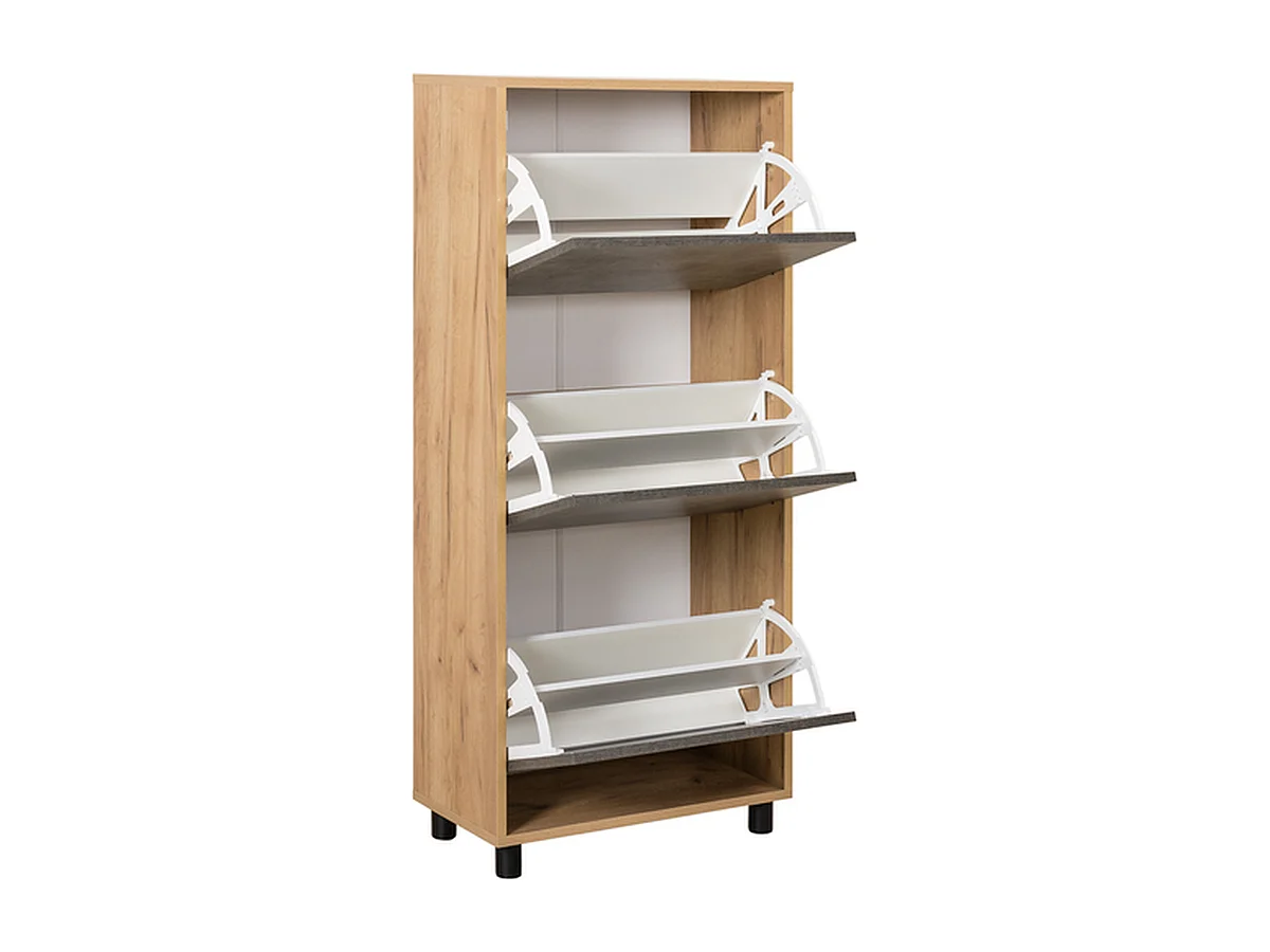 Furnilux Schuhschrank - Braun Grau - Sharons Choice