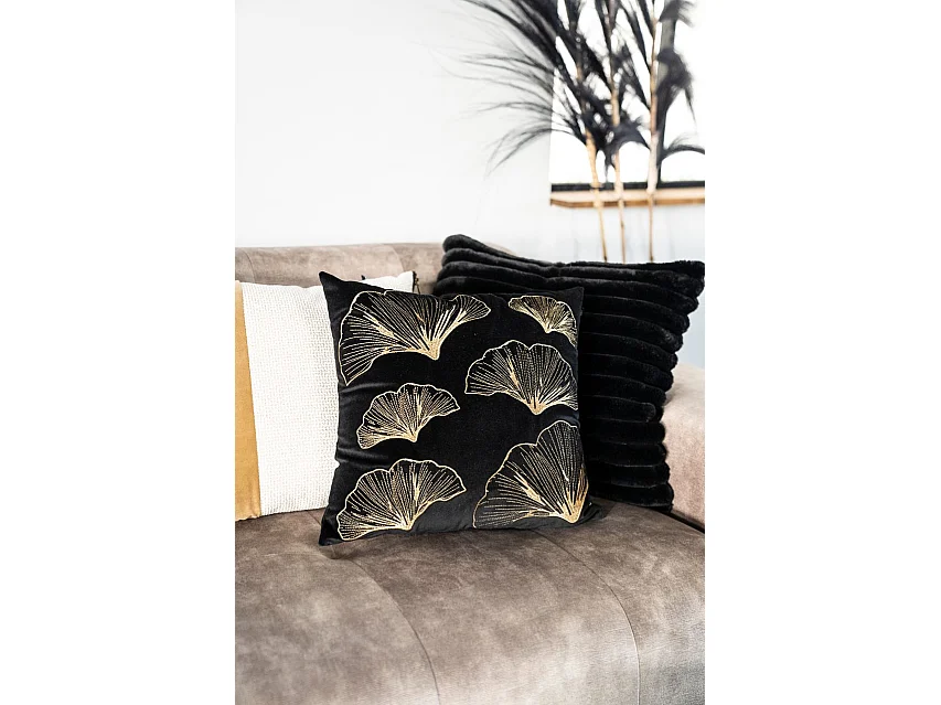 Kussen By-Boo - Zwart 45x45 cm - Stijlvol Design