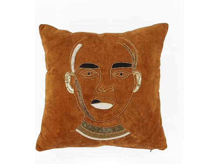 Kussen By-Boo - Bruin 50x50 cm - Dax Design