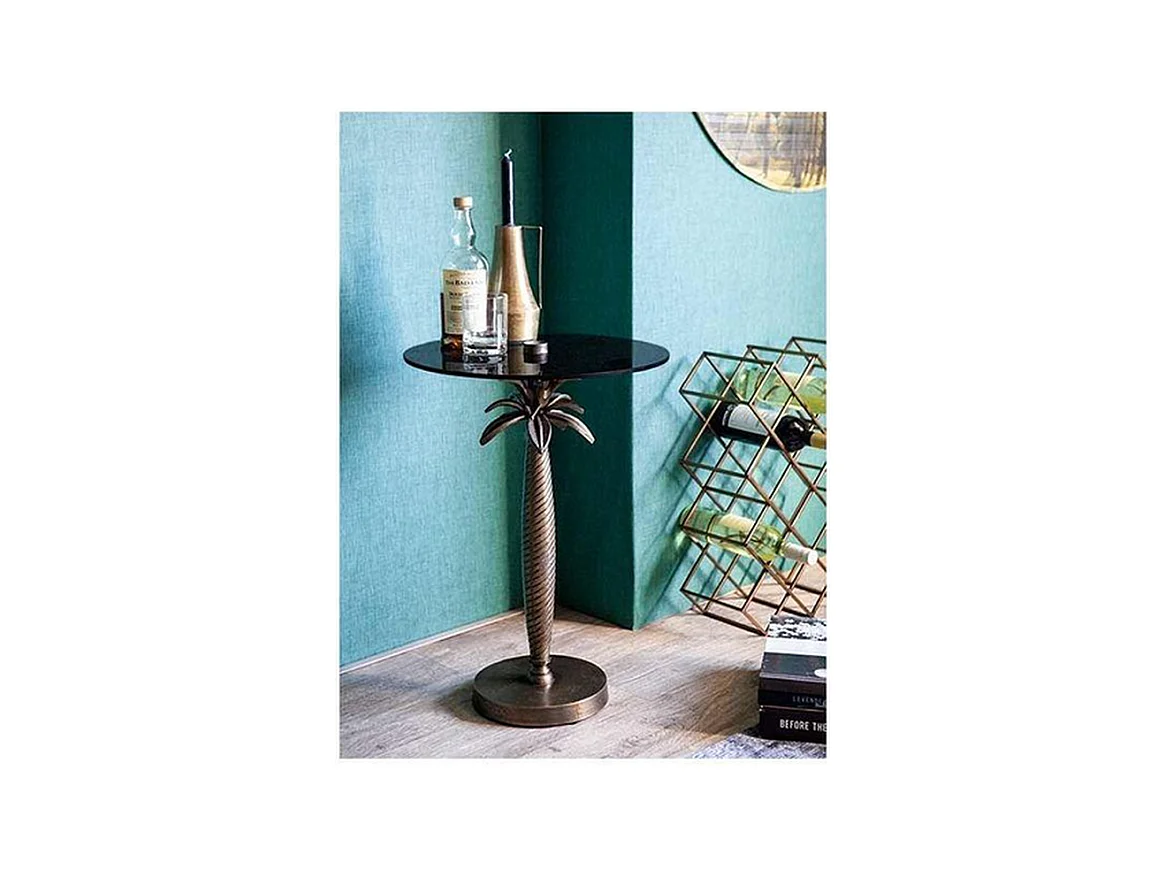 Weinregal Furnilux - Metall Gold 19x43x57 cm - Großes Design