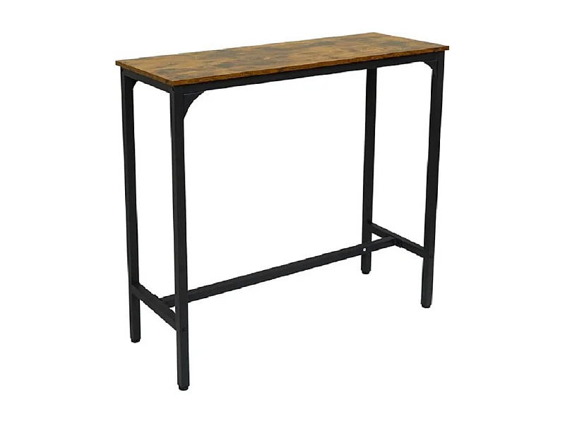 Bartisch Furnilux - Braun Schwarz 110x40x100 cm - Industriedesign