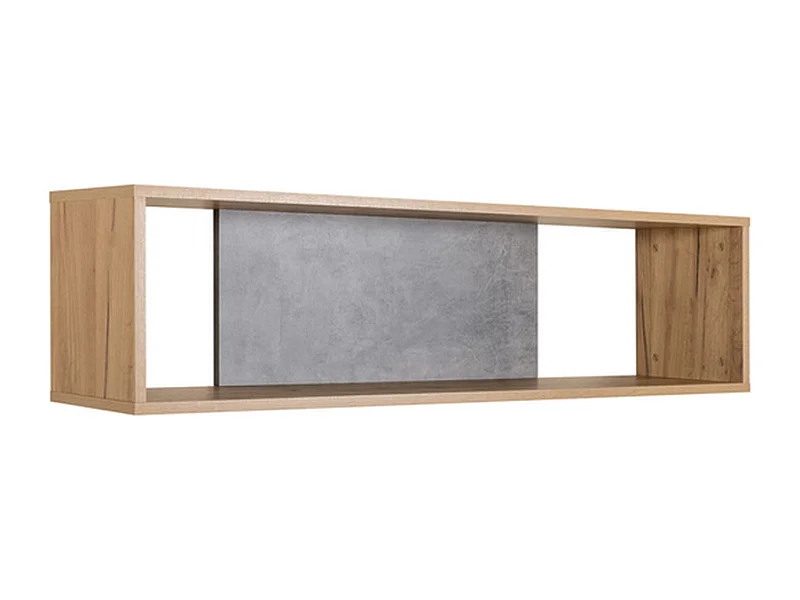 Boekenplank Furnilux - Bruin Grijs - Wandmontage