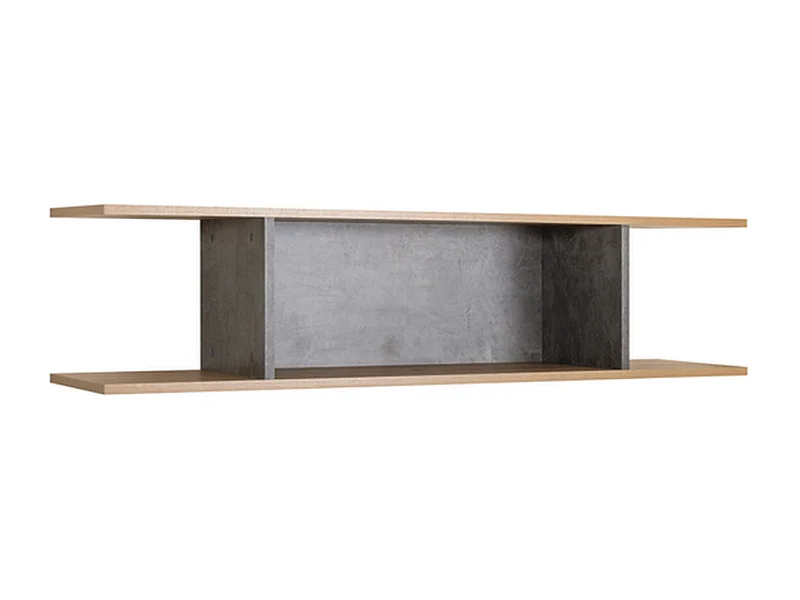 Furnilux Wandregal - Eiche 60 cm - Braun/Grau