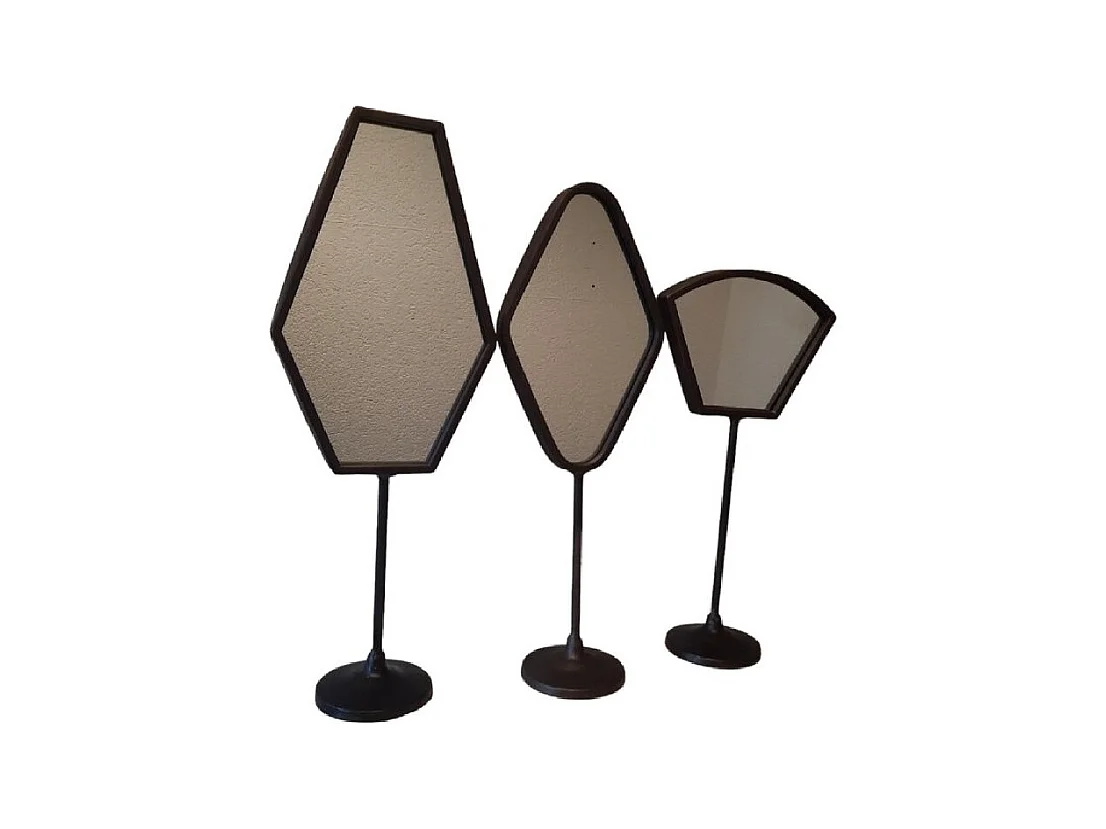 Set de 3 miroirs Furnilux Vanity One - Gris - Design moderne