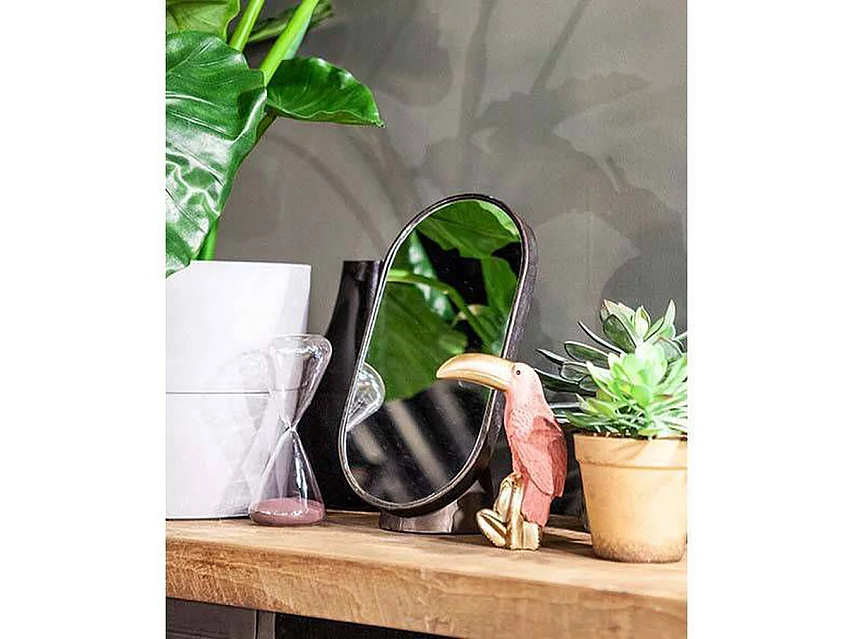 Vanity Furnilux - 30x16x13 cm - Marron Noir - Lot de 2