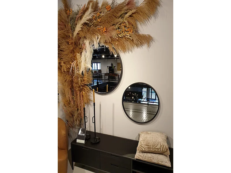 Miroir mural Selfie - Noir 80x80 cm - Grand format