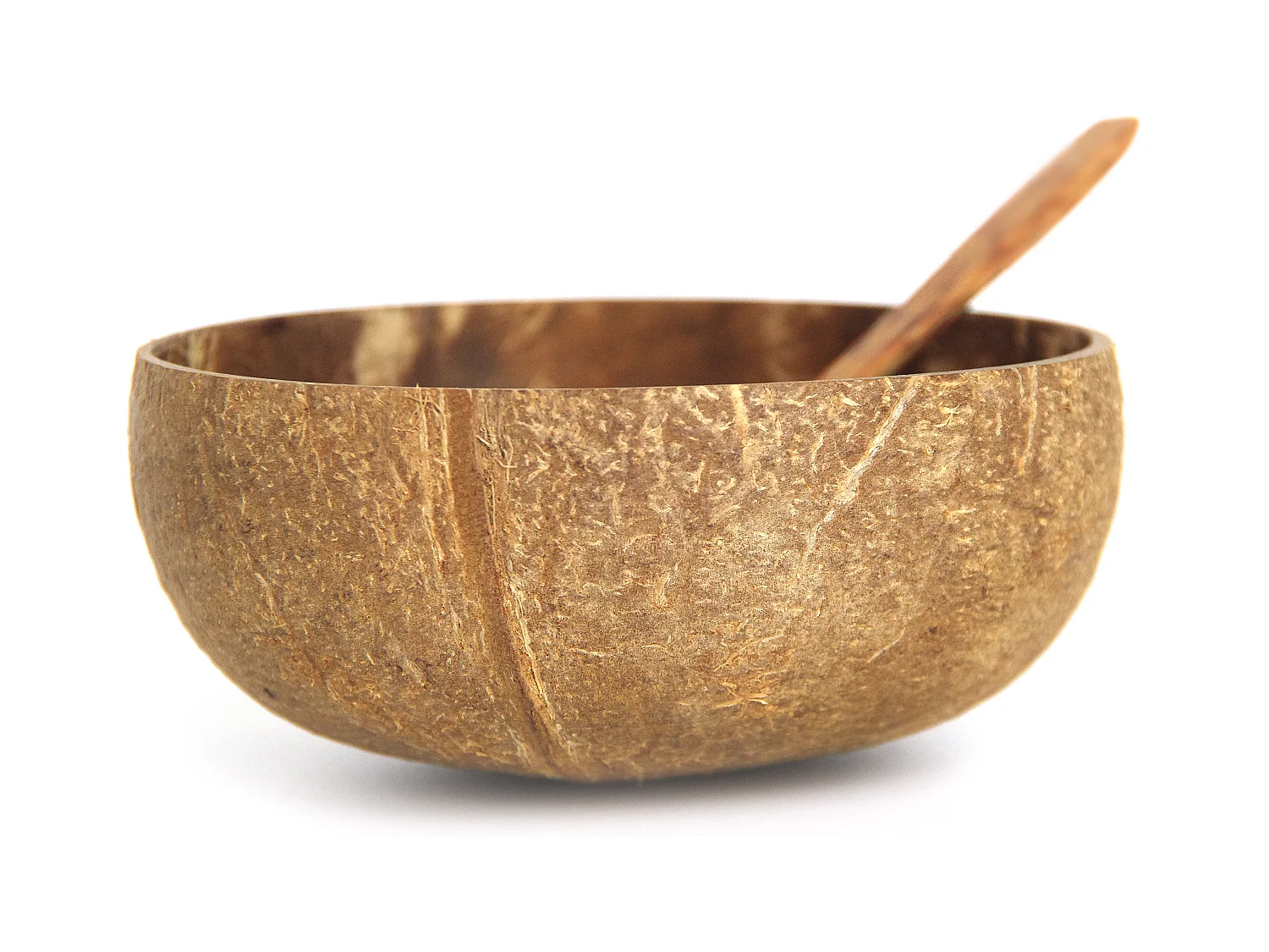 Bols en noix de coco - Marron - Set de 2 avec cuillère