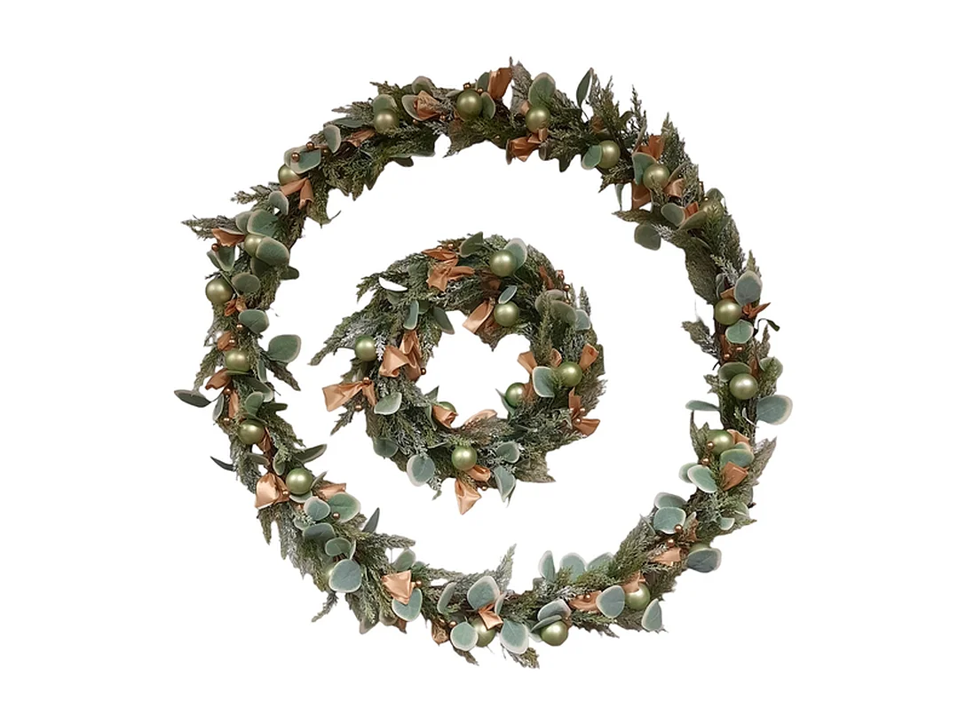 Couronne de Noël - LED - Ø 90 cm - Lumière blanc chaud