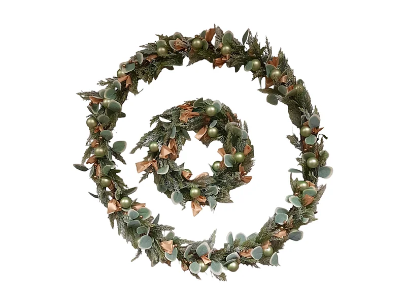 Couronne de Noël - LED - Ø 90 cm - Lumière blanc chaud