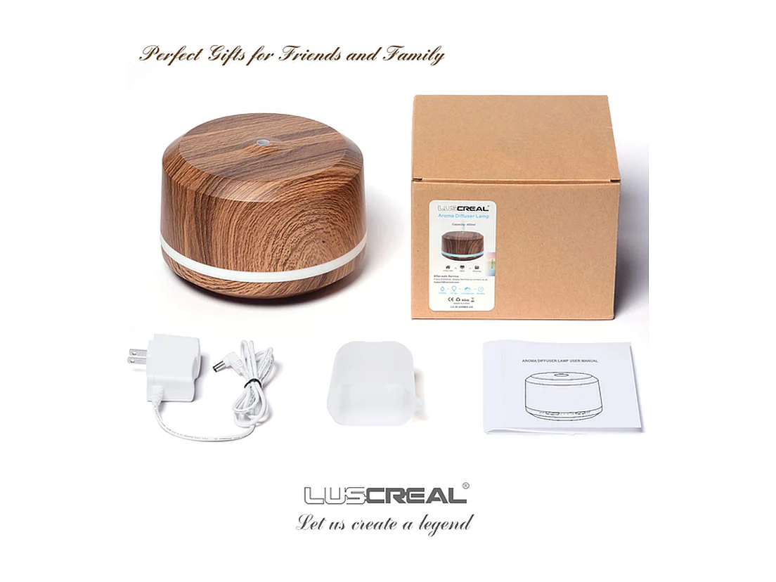 Diffuser Lamp Furnilux - Bruin - Aromatherapie en Luchtbevochtiger