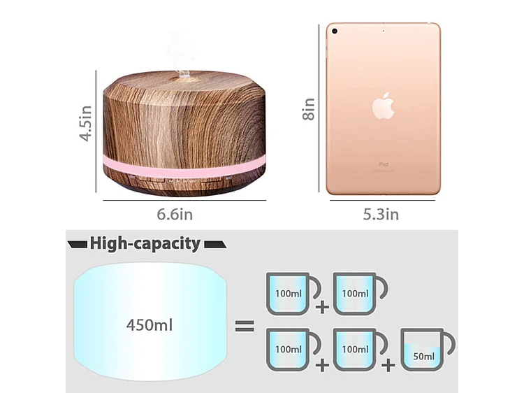 Diffuser Lamp Furnilux - Bruin - Aromatherapie en Luchtbevochtiger