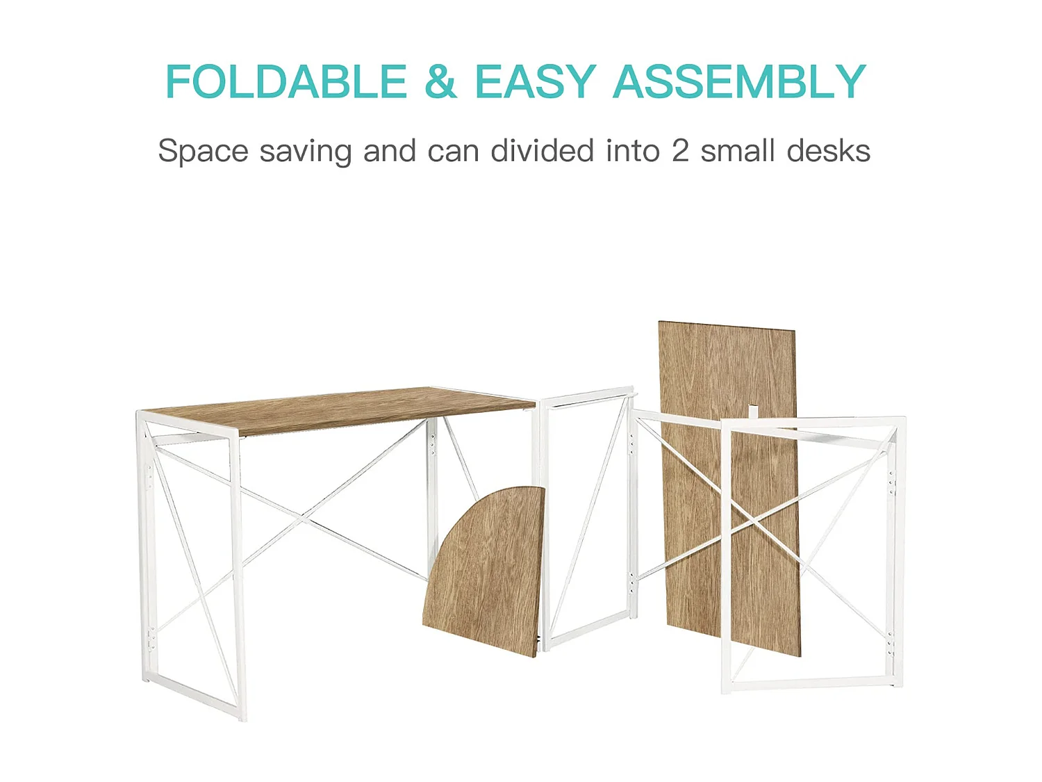 Bureau d'angle Forma - Blanc - 135x45x75 cm