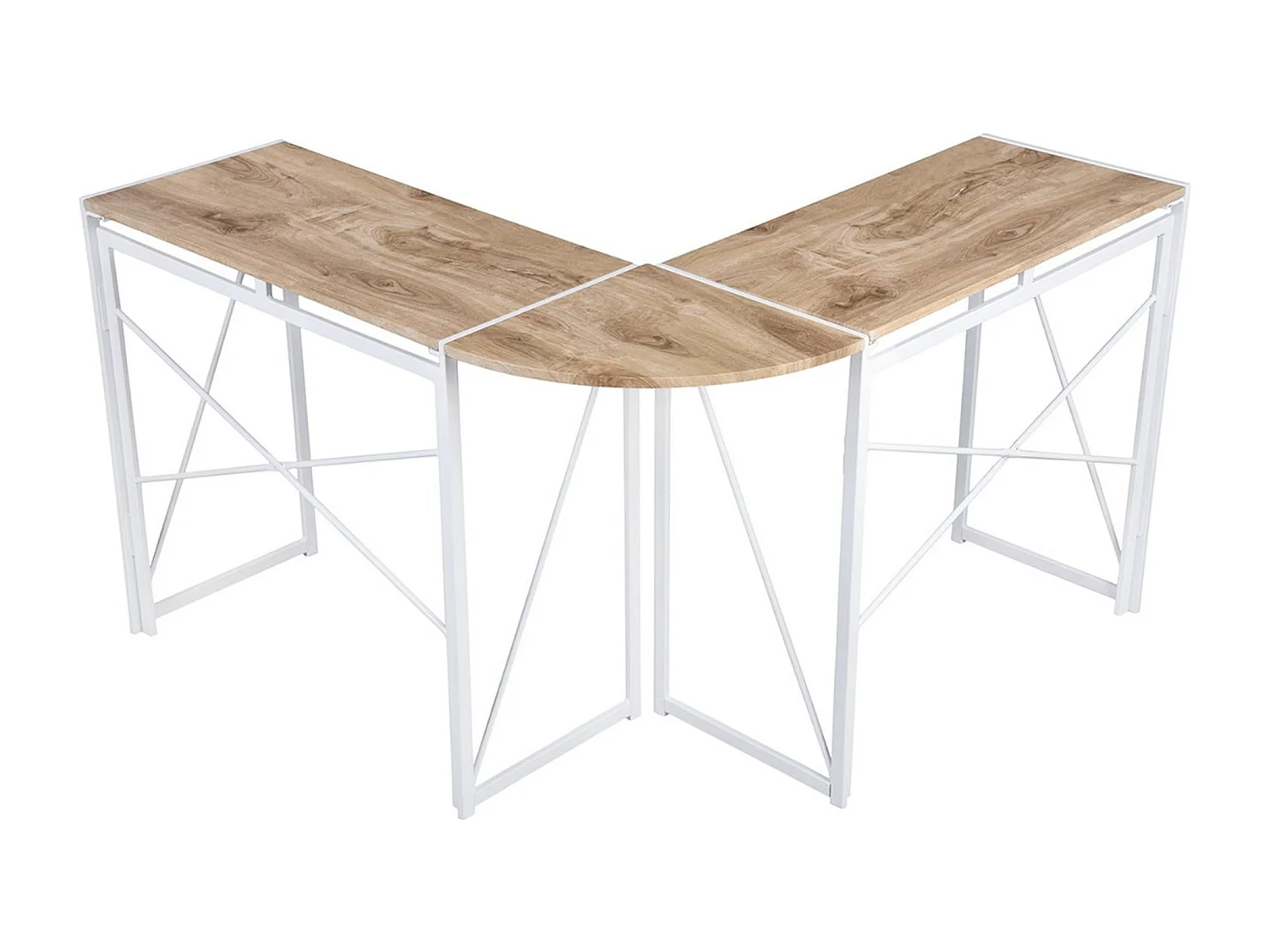 Bureau d'angle Forma - Blanc - 135x45x75 cm