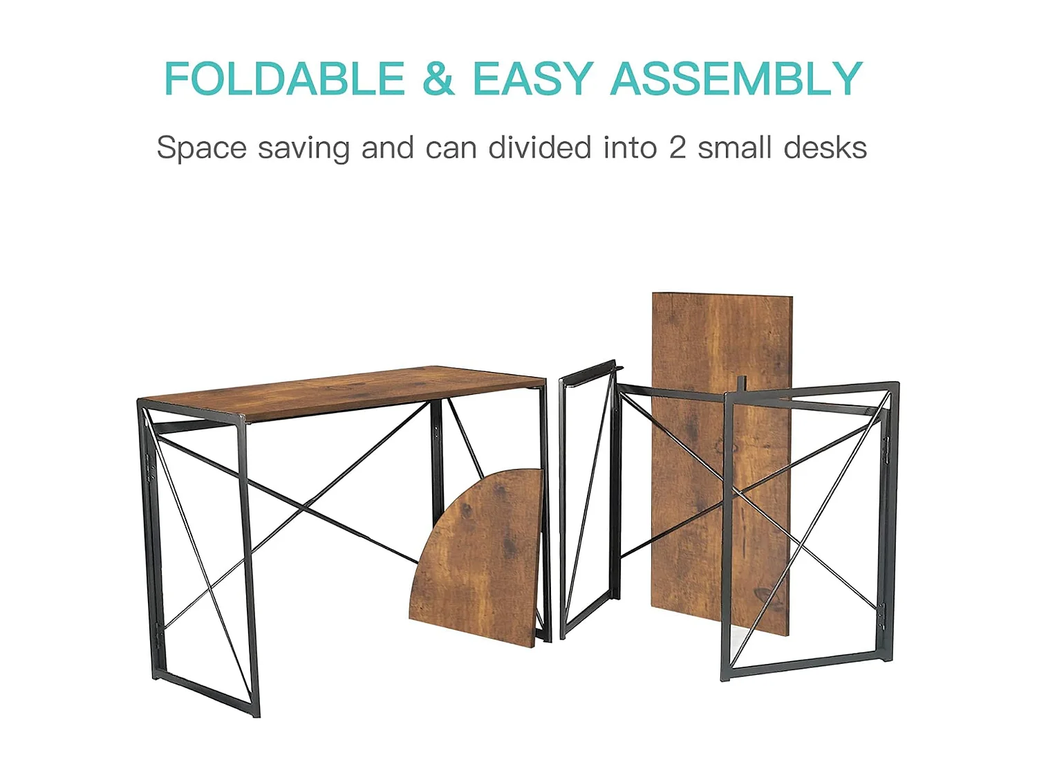 Hoek Bureau Oasis - Zwart - 135x45x75 cm