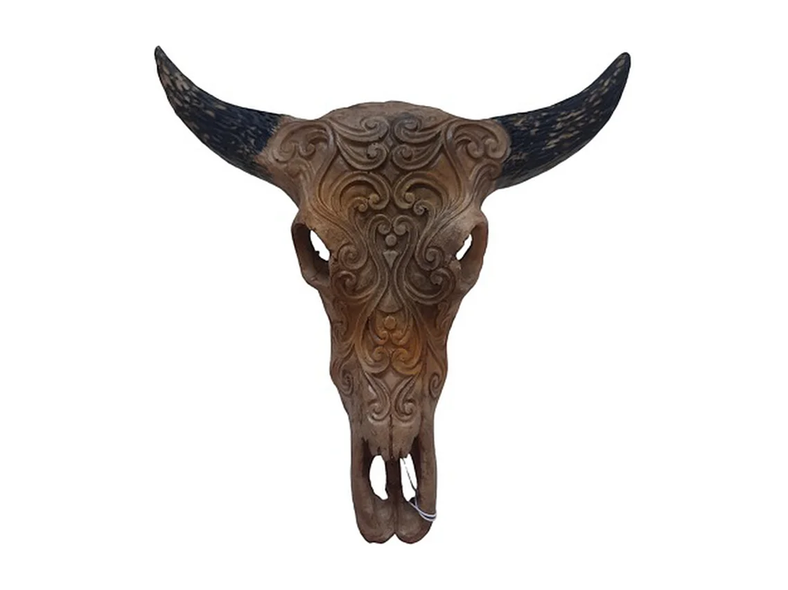 Stierenschedel Furnilux - Beige 22x8x21.5 cm - Small Formaat