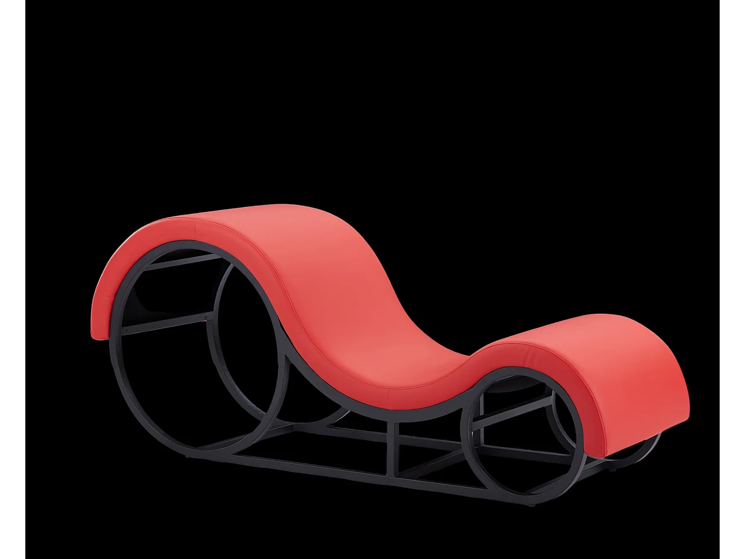 Tantra Stoel Furnilux - Rood Synthetisch Leer - Stijlvolle Ontspanningsbank