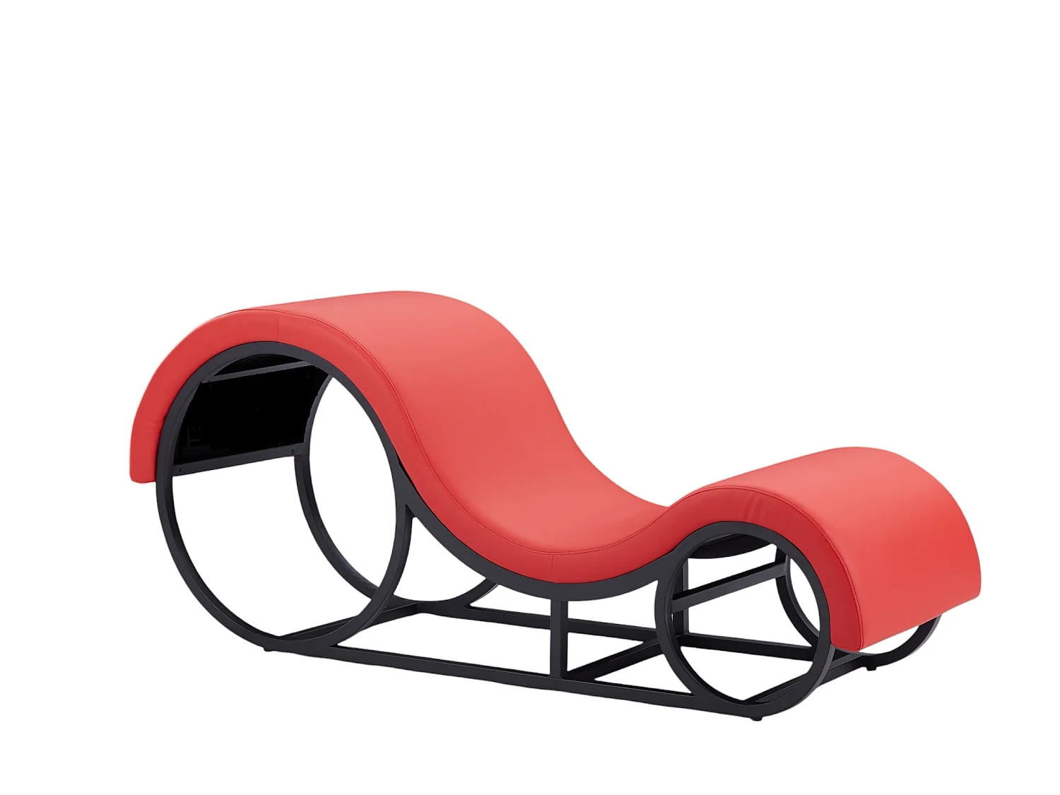 Tantra Stoel Furnilux - Rood Synthetisch Leer - Stijlvolle Ontspanningsbank