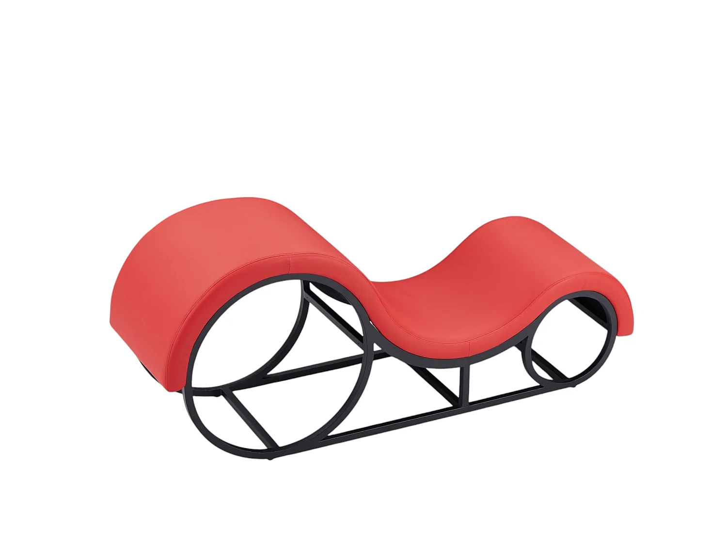 Tantra Stoel Furnilux - Rood Synthetisch Leer - Stijlvolle Ontspanningsbank
