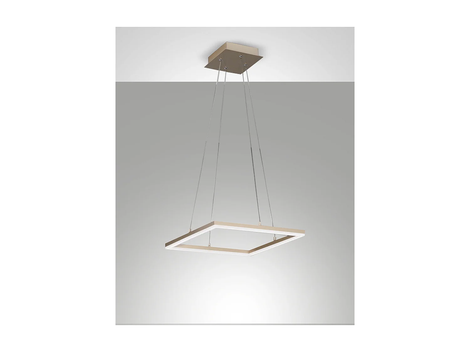 Plafonnier suspension LED BARD 39W 3394-40-225 Or Mat Fabas Luce