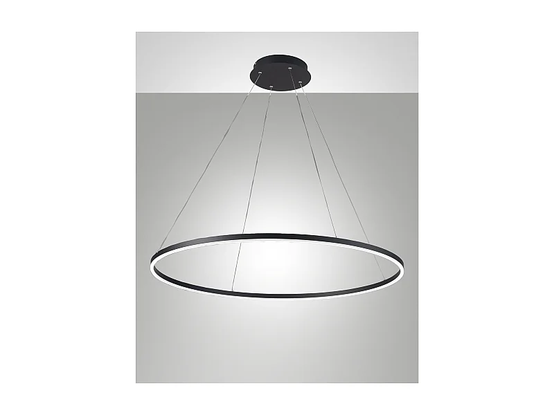 Lampadario a sospensione GIOTTO a led 60W nero 3508-42-101 Fabas Luce