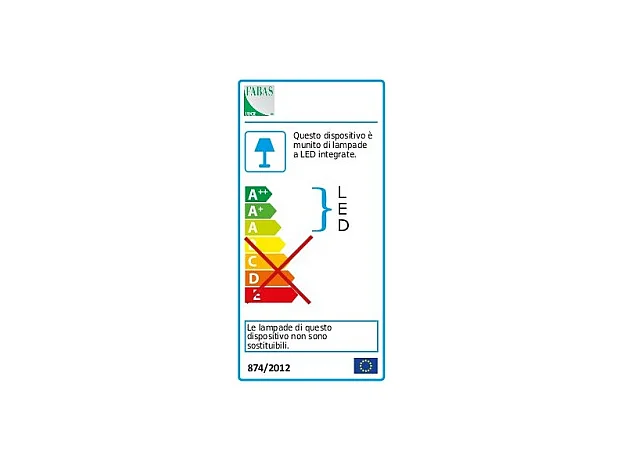 BARD LED-Deckenpendelleuchte 39W Weiß 3394-40-102 Fabas Luce