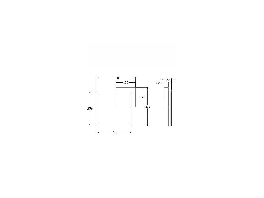 BARD moderne LED loftlampe 22W Corten 3394-21-361 Fabas Luce