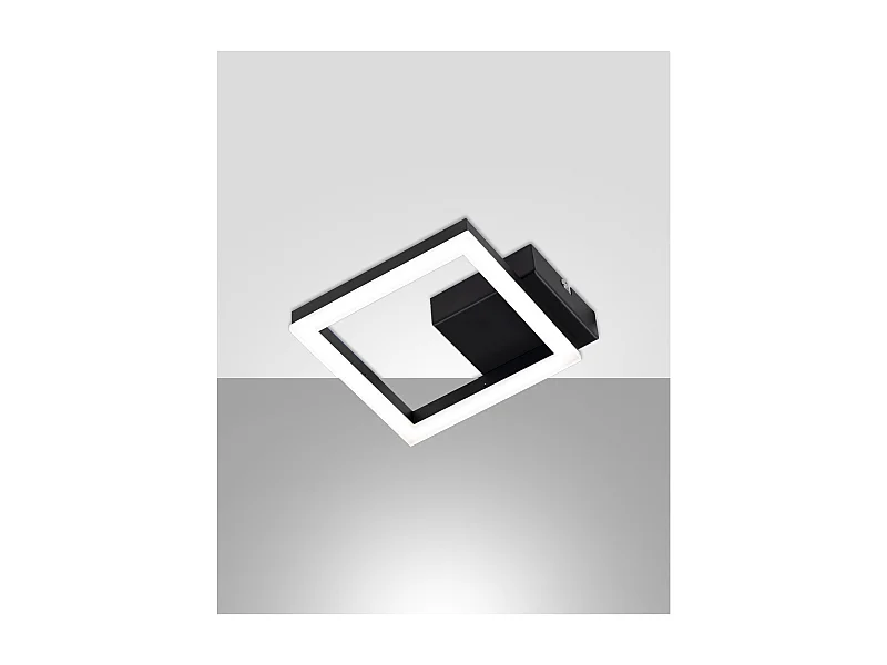 Plafonnier LED moderne BARD 11W Noir 3394-24-101 Fabas Luce