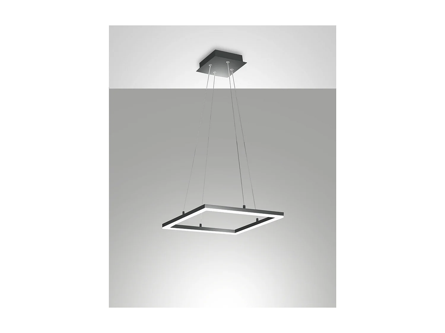Plafoniera BARD a sospensione a led 39W Antracite 3394-40-282 Fabas Luce