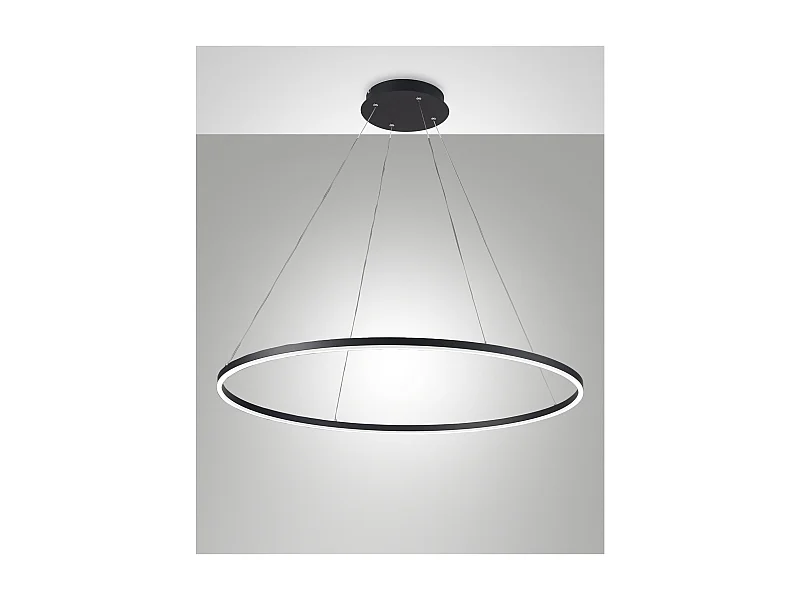 Lampadario a sospensione GIOTTO a led 60W nero 3508-46-101 Fabas Luce