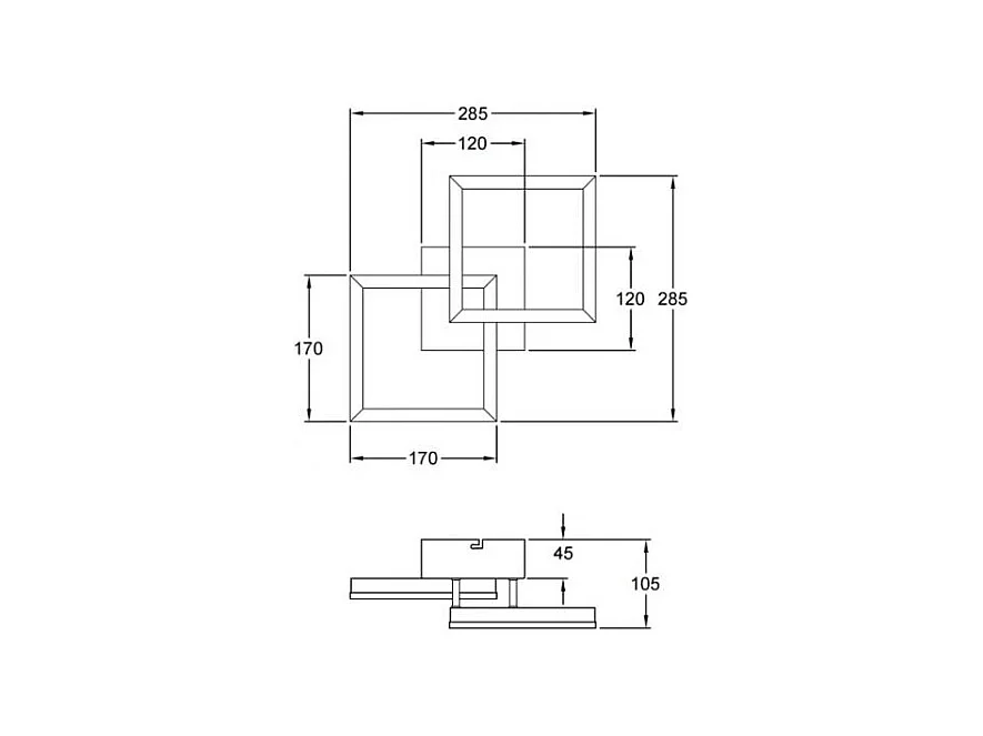 BARD moderne LED-Deckenleuchte 21W mattgold 3394-28-225 Fabas Luce