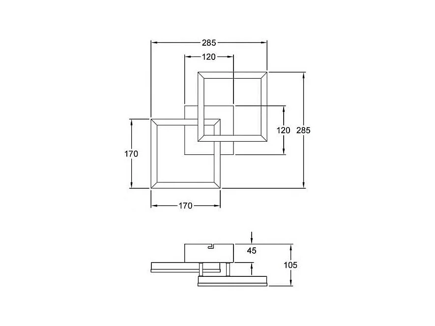 BARD moderne LED-Deckenleuchte 21W mattgold 3394-28-225 Fabas Luce