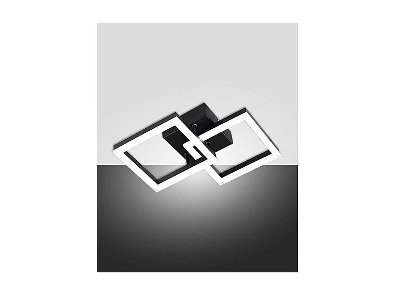 BARD plafonnier led moderne 21W noir 3394-28-101 Fabas Luce