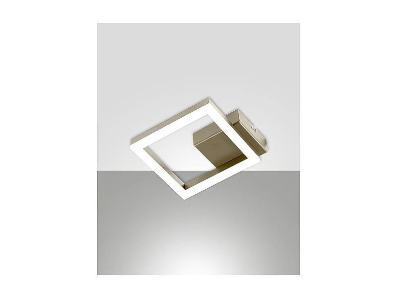 Plafonnier LED moderne BARD 11W Or Mat 3394-24-225 Fabas Luce