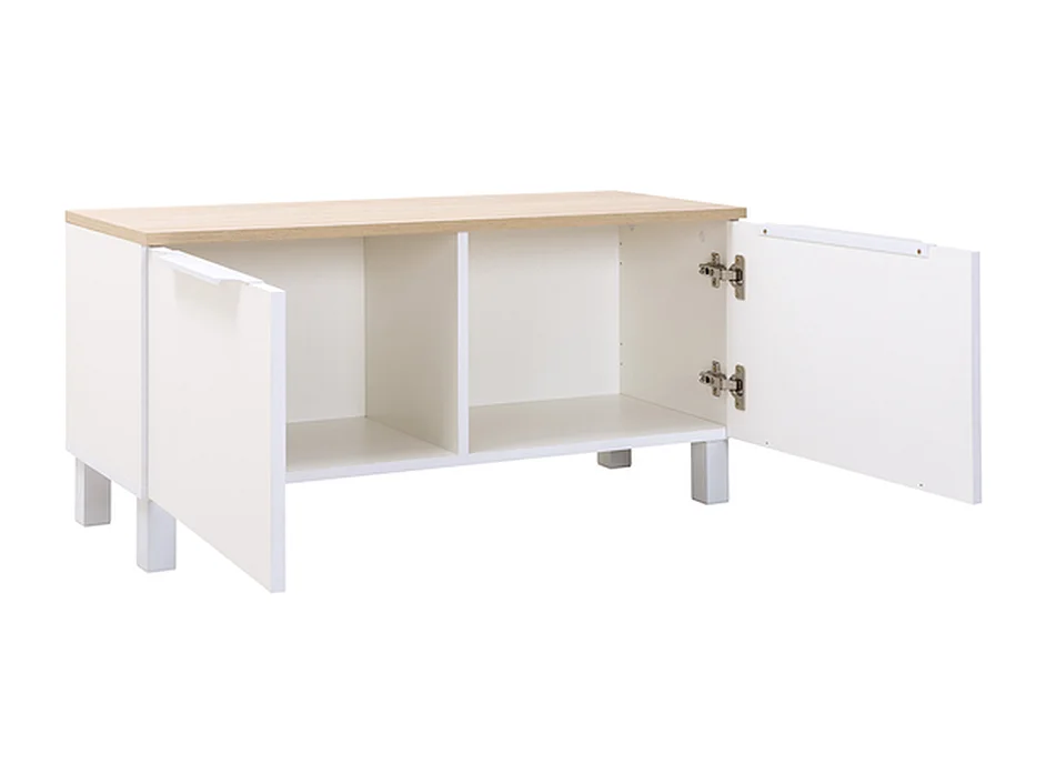 Meuble TV Furnilux - Blanc Beige - Design moderne