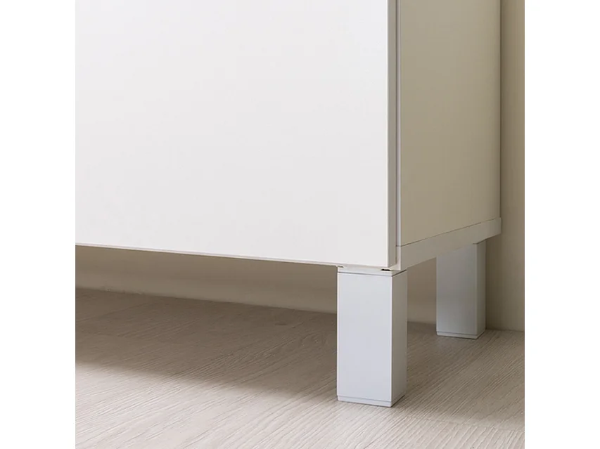 Meuble TV Furnilux - Blanc Beige - Design moderne