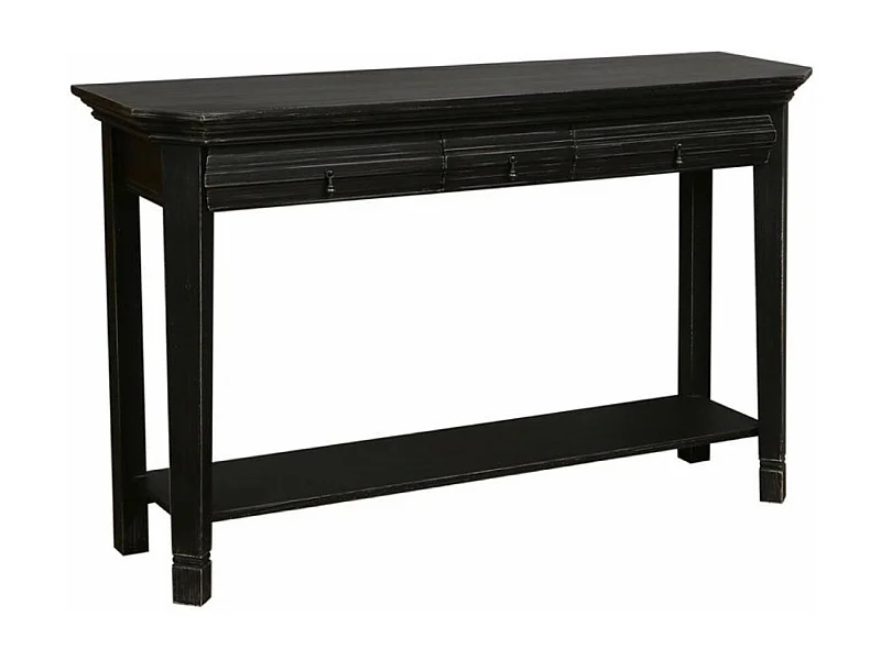 Console 3 tiroirs MDF Noir - Bruges Interior's